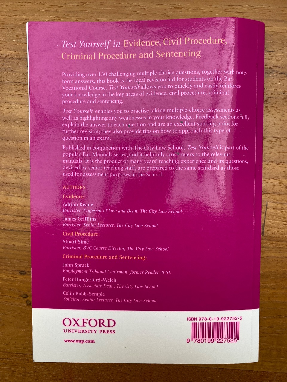 Test Yourself in Evidence, Civil Procedure, Criminal Procedure and Sentencing - Image 2